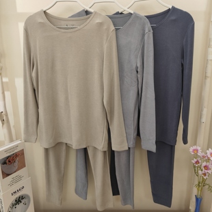 套装 香蜜闺秀25425021男士 蚕丝羊毛圆领保暖润肤不闷汗秋衣秋裤