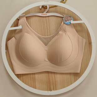 香蜜闺秀25212042无痕内衣女大胸显小薄款 轻盈带抹胸无钢圈文胸罩