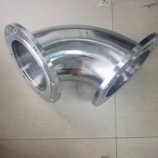 不锈钢接头光面法兰90度弯头泵房水处理工程配件规格弯度可订304