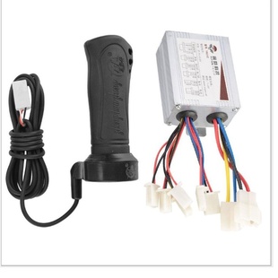 锂电有刷控制器24v36v350W加长线转把控制套装 沙滩车用控制器