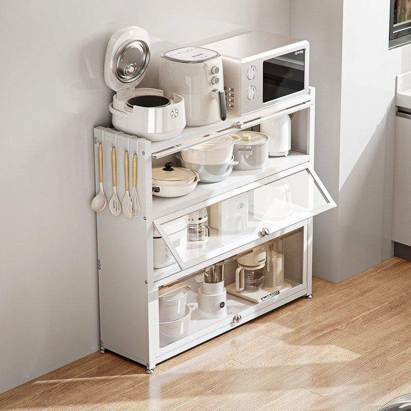 厨房置物架橱柜落地多层收纳柜家用一体放微波炉小家电靠墙餐边柜,厨房/烹饪用具,厨房置物架/置物柜/角架,淘宝优惠券,粉丝福利购,淘宝优惠卷
