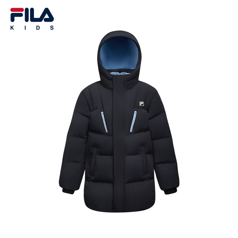 【钻石绒】FILA斐乐儿童鹅绒羽绒服中长款男中大童外套K12B542901