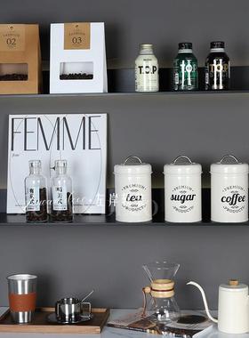 水吧台装饰摆件咖啡豆高级样板间橱柜装饰品摆件展厅厨房软装饰品