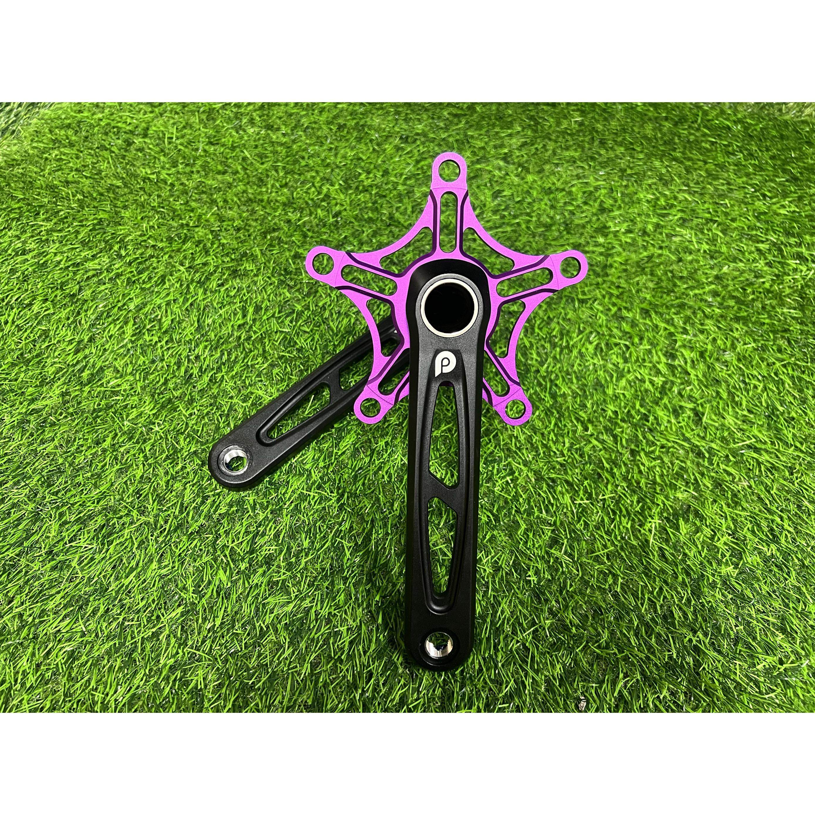 Litepro可折叠自行车空心集成五爪曲柄曲柄组412 Sp8修改空心曲柄