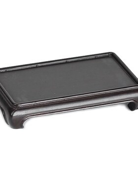 速发红木雕刻底座黑檀木品方形底座摆件工艺长花瓶茶奇具石头实木