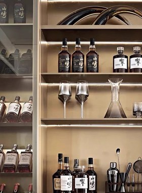 速发高奢样板间餐厅柜收藏展饰酒示品柜楼处酒售酒具装饰摆件