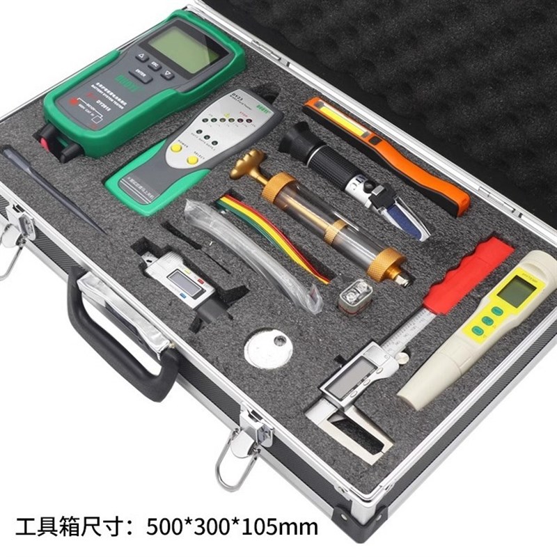 速发汽车快修快保检测工具套装刹车油胎纹尺故障检查精修保养测蓄