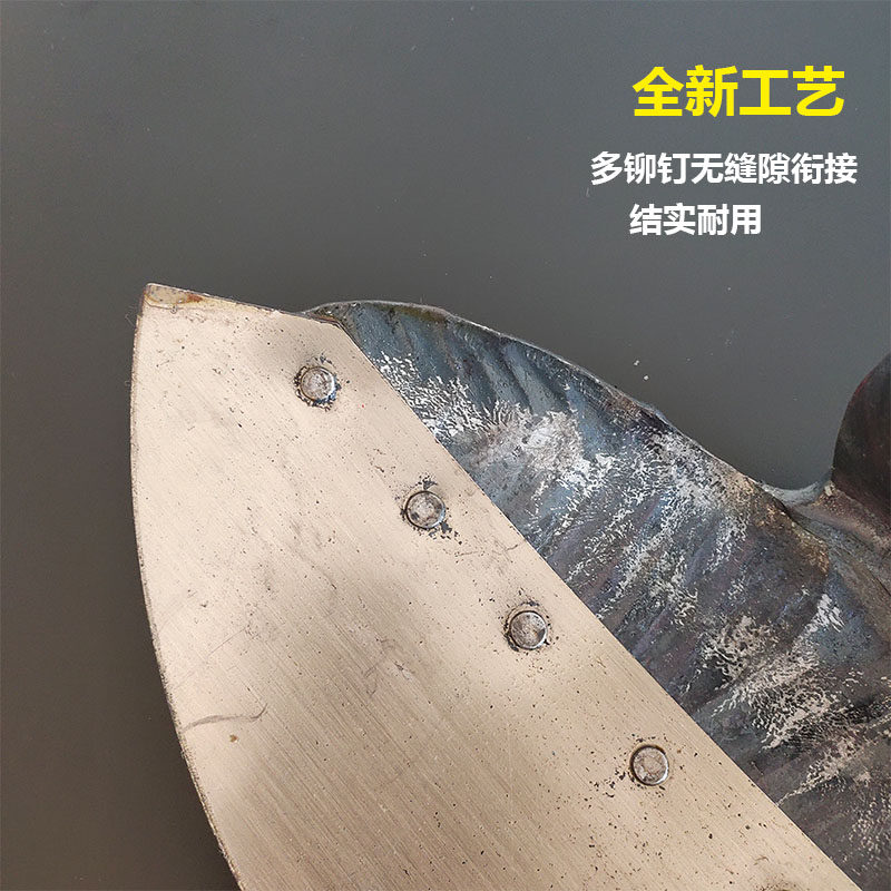 现货扇形草割锄头除草翻地种甘蔗C带锯片月牙弯锄半月宽形农用农