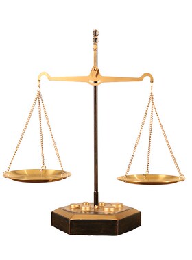 速发欧式复古怀旧老式品工创艺天平工艺秤玄关橱窗装饰手铁意桌面