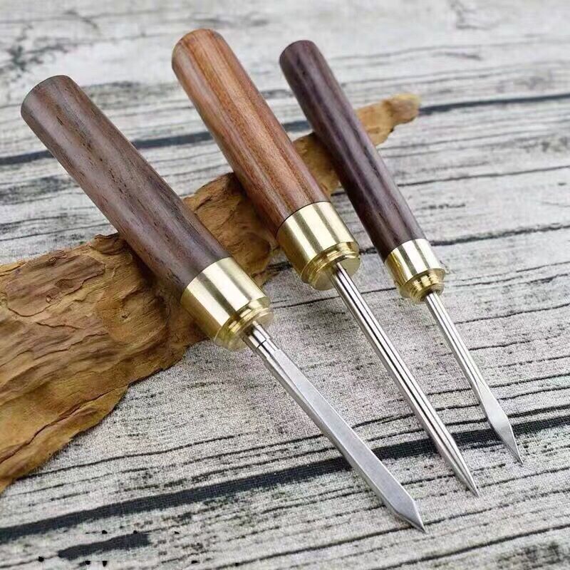 速发普洱茶刀砖茶茶刀三件套开茶器茶针细撬茶工具切茶叶刀不锈钢