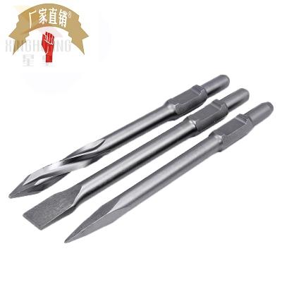 速发星皇钻头65A凿镐凿子电凿扁凿螺旋尖凿钢镐钎尖子0410mm