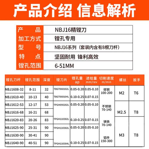 速发J16微调精镗刀轻型镗孔利器数控加工中心BT0BT40/BT50镗刀套