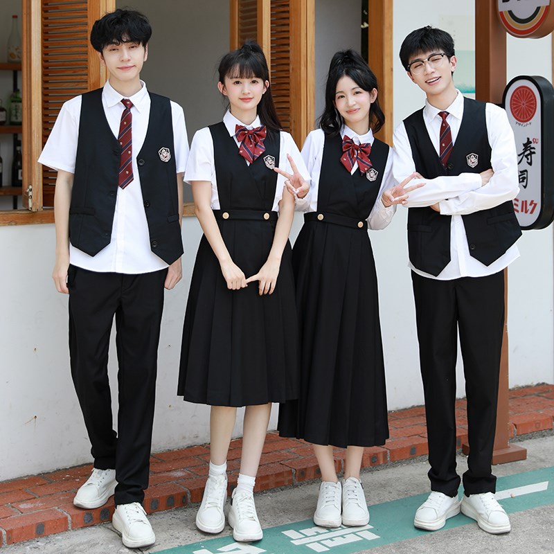 速发合唱团朗诵演讲演出服学院风班服套装高初中学生运动会