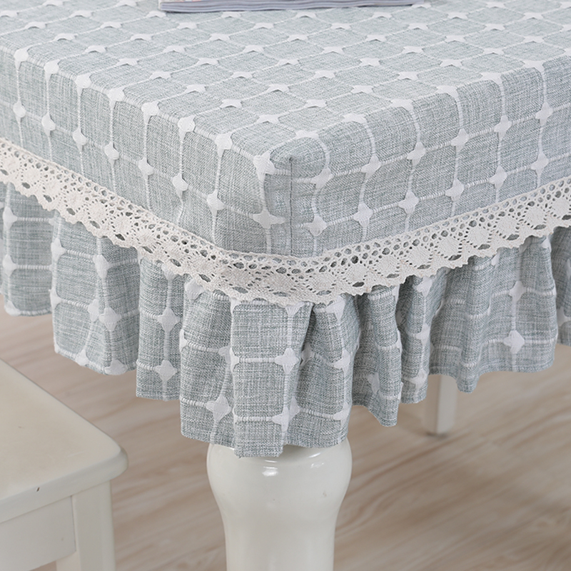 速发桌长桌布布艺餐桌套幼儿园书套学生套罩桌罩正方形茶几家用桌