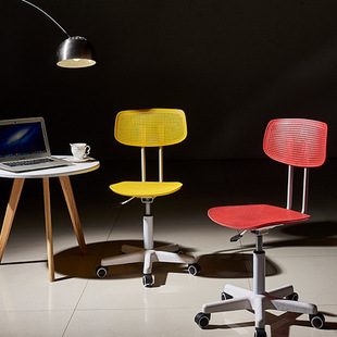 速发靠降椅子学生学习写字转升向轮滑轮无扶手椅背椅居家办公电脑