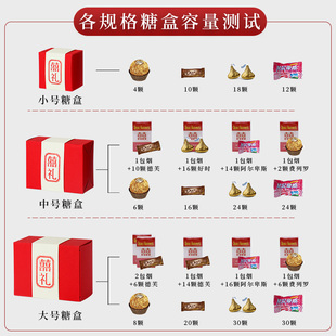 速发结婚盒式创意婚庆专放礼盒包装盒纸盒中子婚礼糖袋可用烟