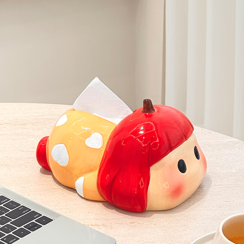 趴趴右酱抽纸盒家用客厅茶几桌面创意高级感装饰纸巾盒餐巾纸抽盒