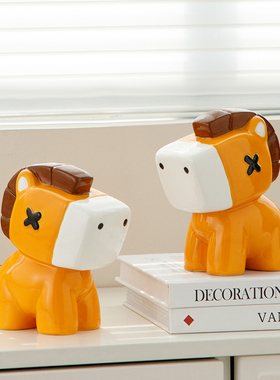 马年创意小马摆件电视柜装饰品新年客厅家居摆设样板房儿童房软装