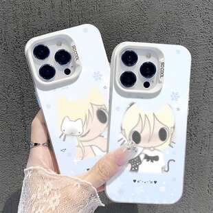 猫咪野有上秋适用小米17手机壳15pro红米k90max少女80动漫note14可爱70二次元13周边60新款12女50套11/40/10s