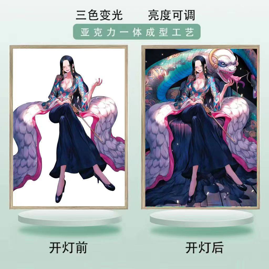 海贼王汉库克女帝灯光画小夜灯桌面摆件情侣生日礼物动漫宿舍好物