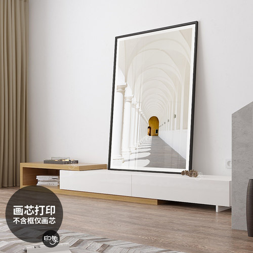 延伸空间长廊 现代建筑装饰画芯书房办公室酒店样板房玄关挂画心