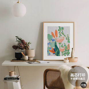 印象视觉北欧小众油画艺术装 饰画芯卧室床头餐厅客厅玄关挂画心