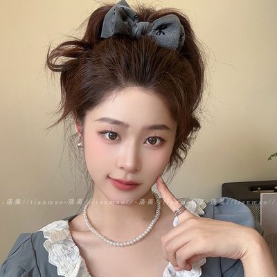 双面蝴蝶结抓夹中号高级感洋气时尚2024新款高马尾神器固定发夹女