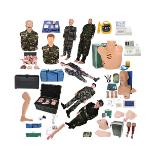 心肺复苏及除颤气道管理急救技术综合基础伤情模拟人胸腔胫骨静脉穿刺伤情呈现穿戴式战救技能模拟训练模块