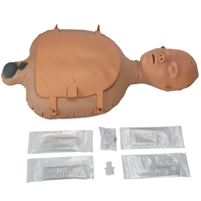 迷你充气式心肺复苏模拟人便携式CPR急救训练假人按压人体模型
