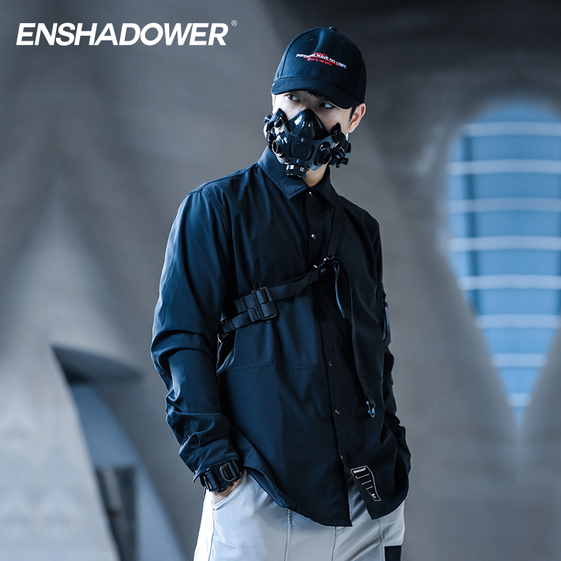 ENSHADOWER隐蔽者×亲爱的热爱的韩商言李现同款反光袖衬衫男衬衣在类目 男装, 衬衫中 - 来自Buy2taobao.com提供专业的淘宝代购服务