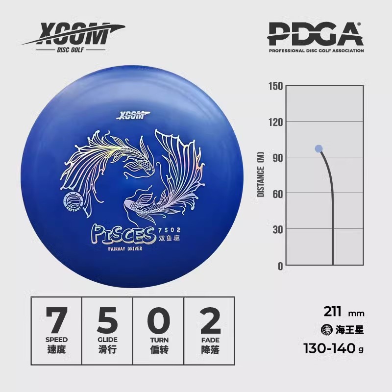 XCOM艾克海王星高尔夫飞盘掷远盘成人专业户外大人竞技浮水用盘轻