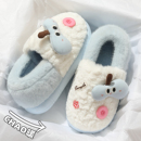 棉拖鞋女秋冬季2025新款家居室内包跟厚底保暖可爱毛毛绒拖鞋女款