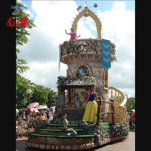 深圳花车制作安装 大型活动节日庆典巡游彩车制作玻璃钢庆典彩车