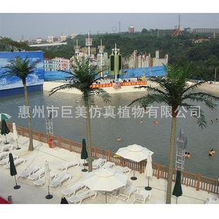 室内外仿生树椰子树大型玻璃钢假椰子树水上乐园人造椰树带椰果