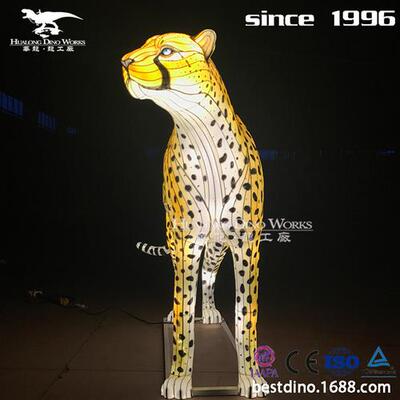 动物彩灯豹子春节元宵节景区公园引流自贡灯会自贡大型生产厂家