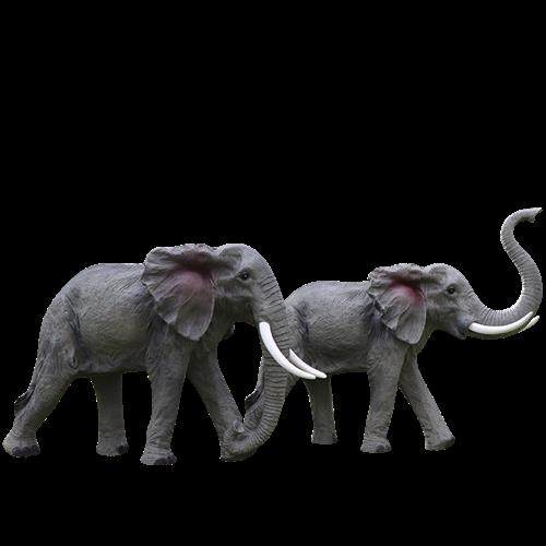 玻璃钢仿真大象骆驼河马雕塑户外园林景观大型动物摆件公园装饰品