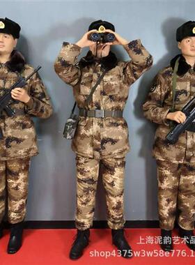 捣糍粑蜡像电动蜡像蜡像会动的蜡像