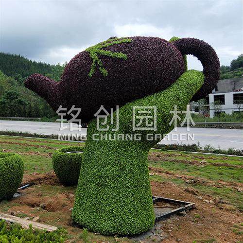 户外仿真花绿雕工艺品艺术雕塑动物大型植草绿植摆件仿真绿雕