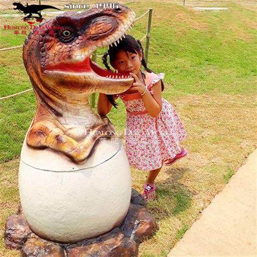 大型仿真工厂玻璃钢恐龙垃圾桶种类多样来图定制引流互动性强.