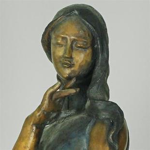 新品 饰艺术品摆件 铸铝人物雕塑酒店样板房走廊景观复古美女雕塑装