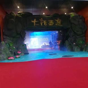 大型泡沫雕塑假山婚庆城堡冰柱人物摆件话剧舞美道具橱窗装 饰