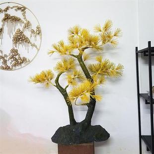 售楼处大厅抽象落地摆件商城酒店大型艺术铁艺拼接福鹿玻璃钢雕塑