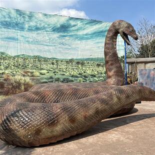 玻璃钢巨蟒主题公园游乐场仿真系列玻璃钢产品