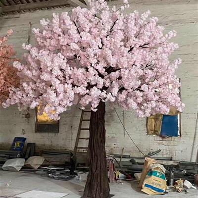 大型仿真樱花树摄影舞台装饰道具拱门形大型假树仿真植物樱花假树