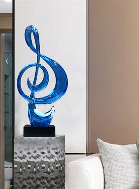 现代酒店别墅家居客厅电视柜抽象艺术摆件透明树脂雕塑桌面装饰品