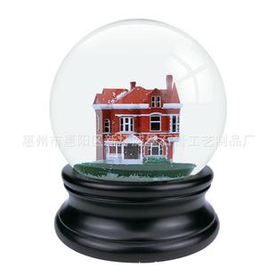 个性 水晶球树脂文化纪念品建筑设计内景飘雪花树脂水晶球