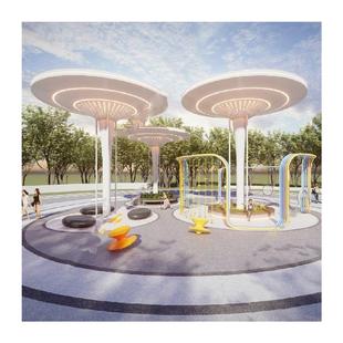 不锈钢长廊架雕塑异形钢结构金属铁艺遮阳景观连廊户外公园大凉亭