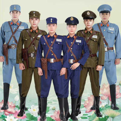 民国国军美式男女抗战军官士兵女特务军装影视小品舞台表演出