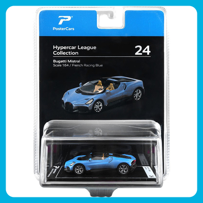 PosterCars 1:64 布加迪 Mistral 合金汽车模型男孩礼物仿真摆件