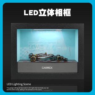 LED立体相框 F1方程式赛车 木质相册礼物家具摆件仿真模型场景